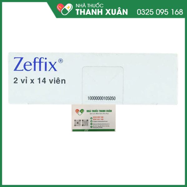 Zeffix - Thuốc kháng virus, trị viêm gan B (2 vỉ x 14 viên)